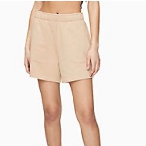 High waisted sweat shorts
